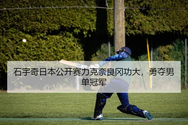 石宇奇日本公开赛力克奈良冈功大，勇夺男单冠军